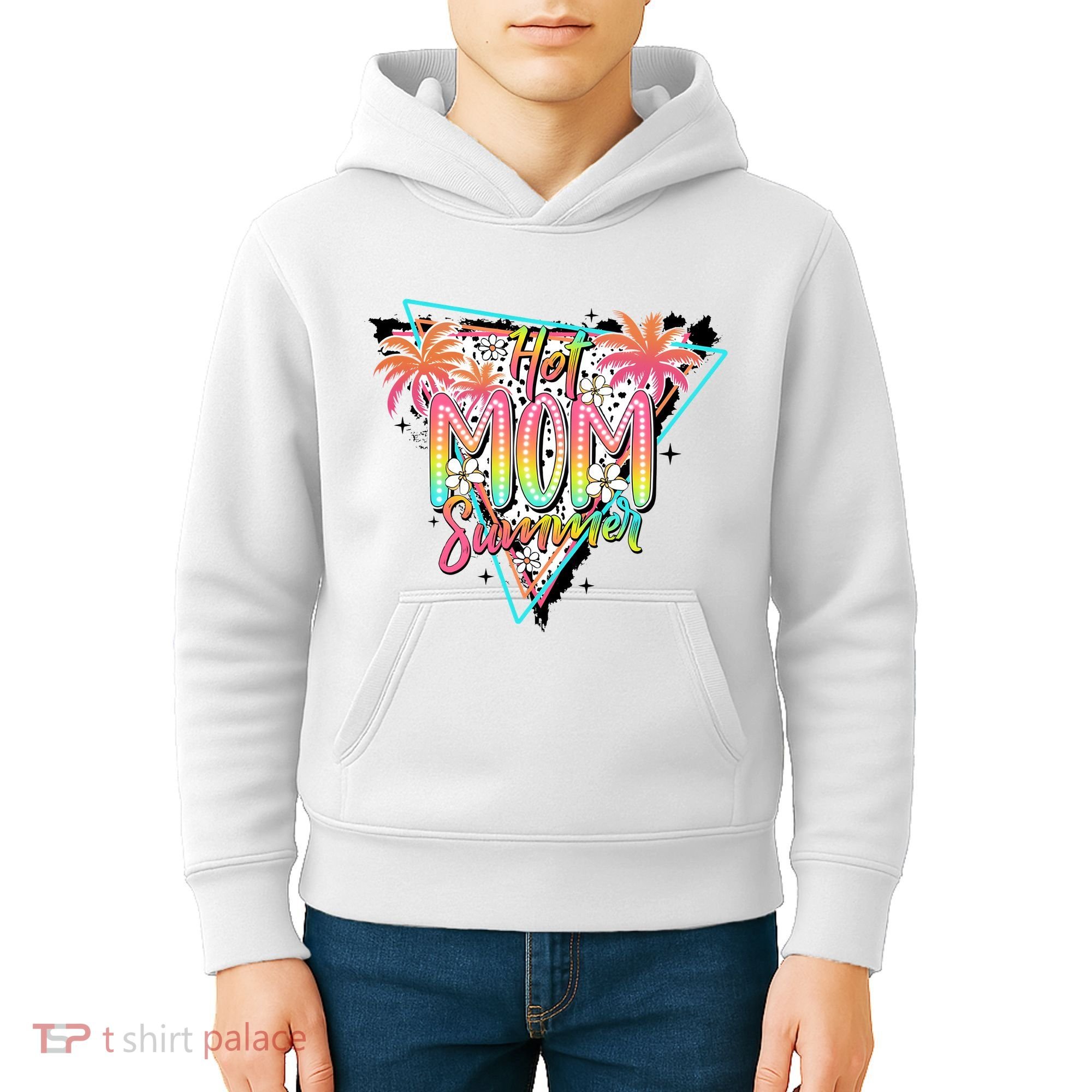 Hot Mom Summer Family Mother Kids Hoodie