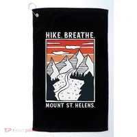 Hiking Mount St. Helens Golf Towel thumb 0