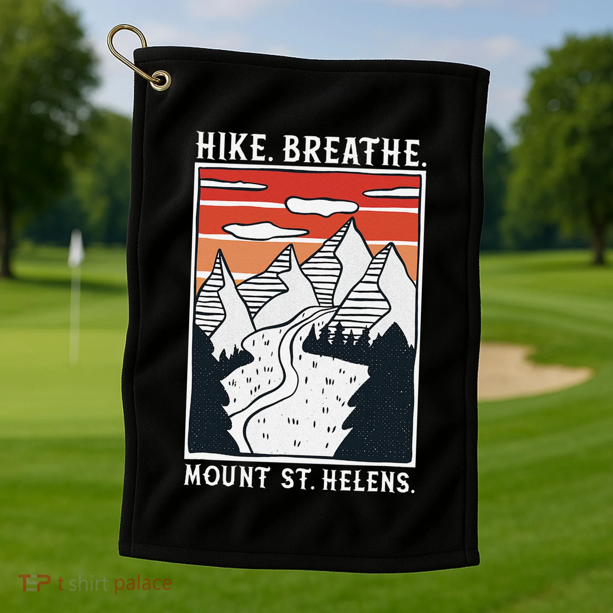 Hiking Mount St. Helens Golf Towel