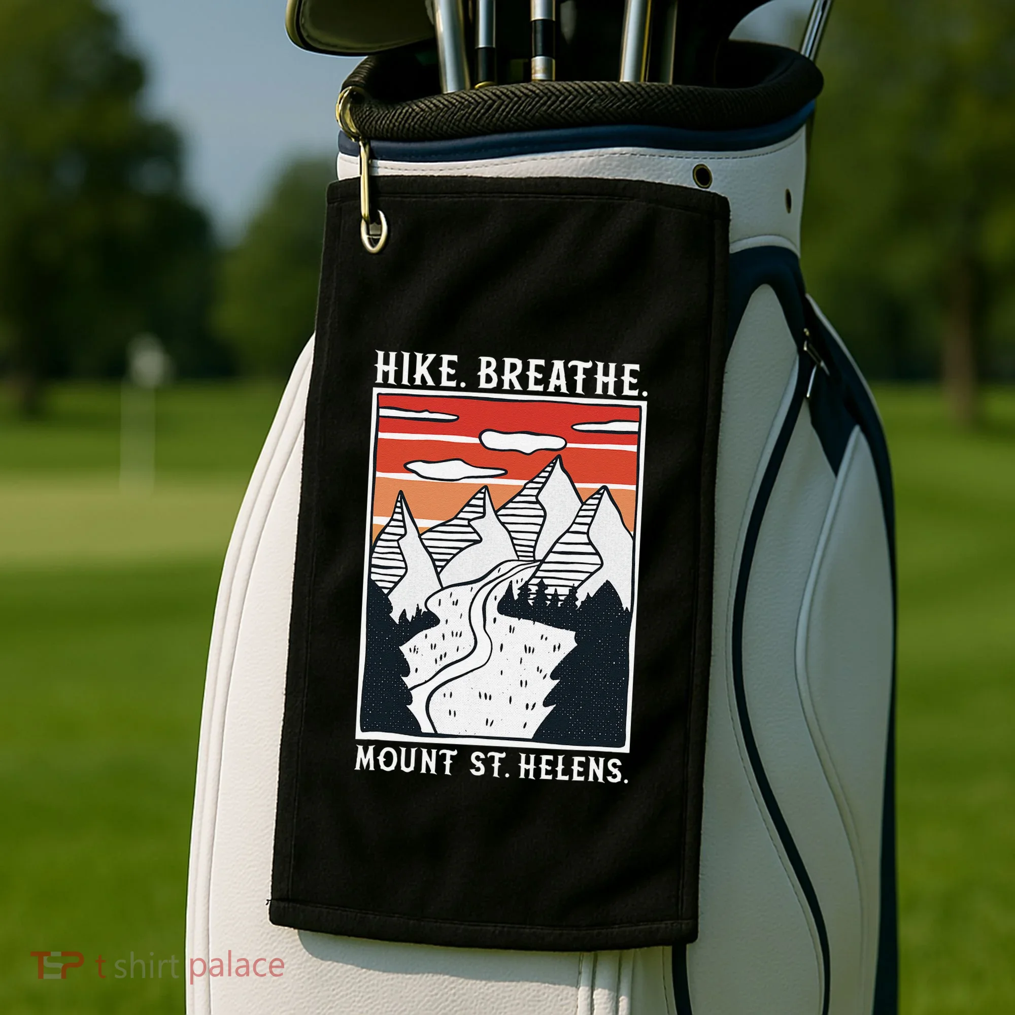 Hiking Mount St. Helens Golf Towel