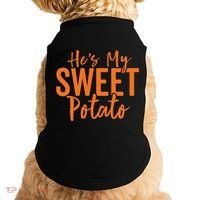 Hes My Sweet Potato Gift I Yam Set Thanksgiving Matching Great Gift Doggie Tank thumb 0