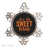 Hes My Sweet Potato Gift I Yam Set Thanksgiving Matching Great Gift Ornament thumb 0
