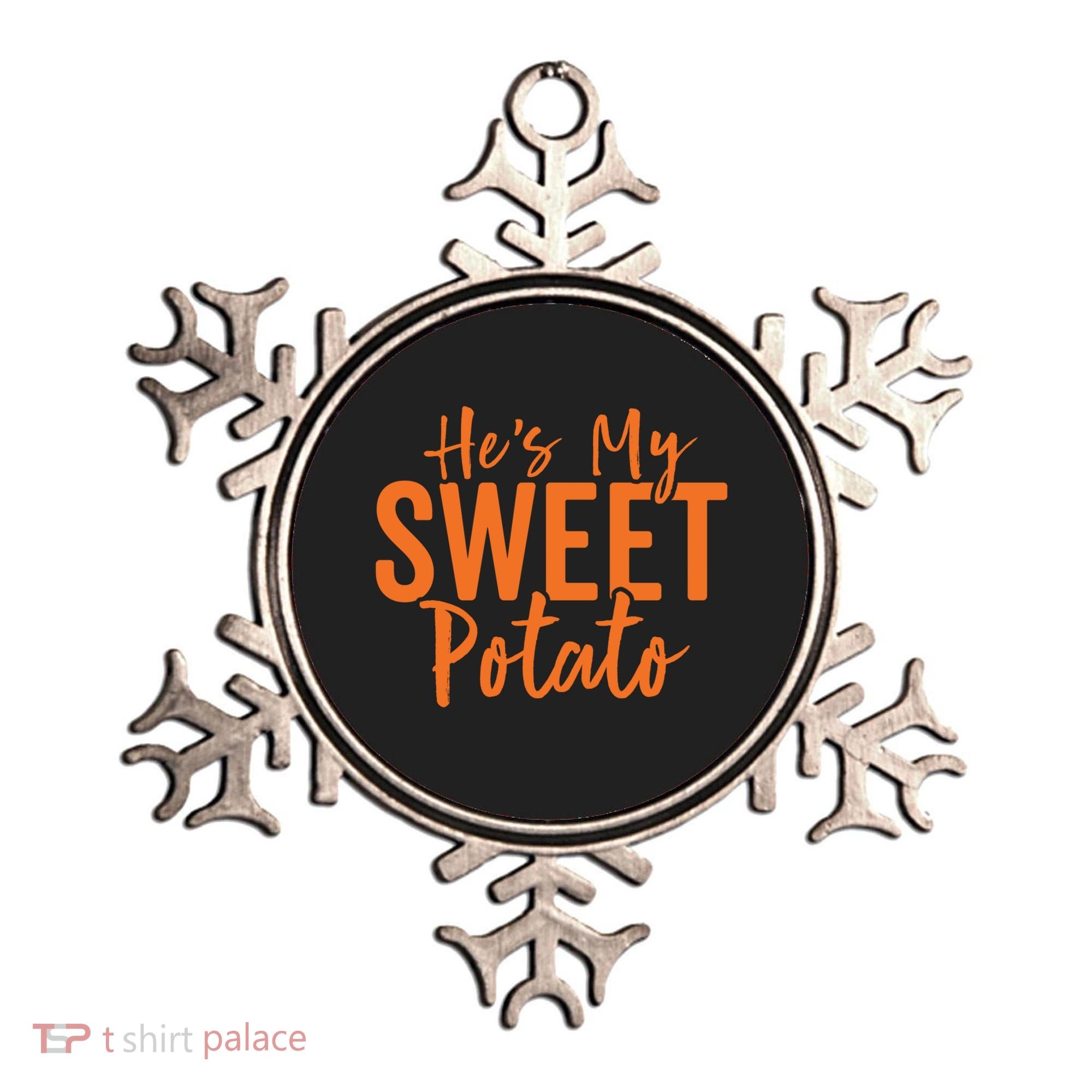 Hes My Sweet Potato Gift I Yam Set Thanksgiving Matching Great Gift Ornament