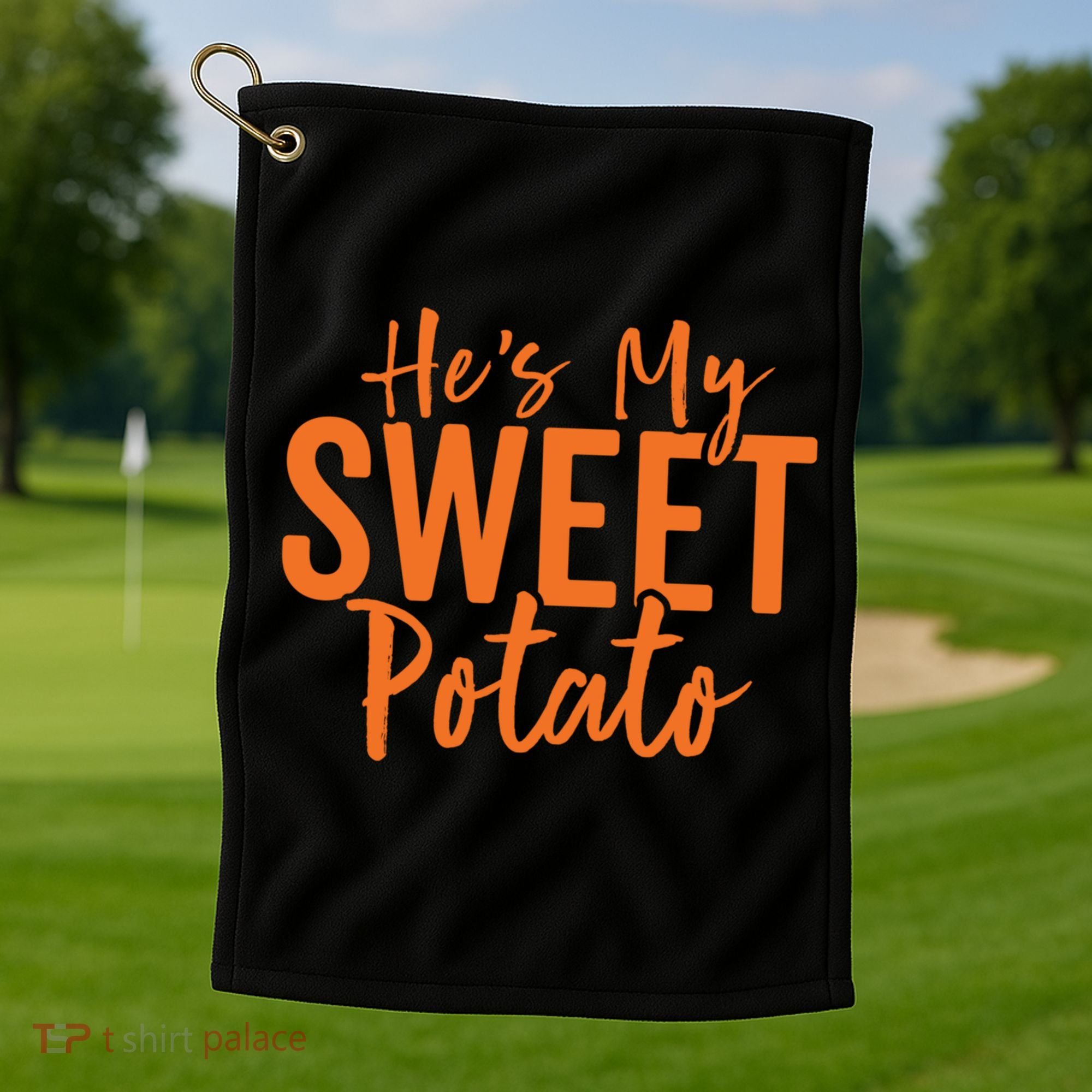 Hes My Sweet Potato Gift I Yam Set Thanksgiving Matching Great Gift Golf Towel