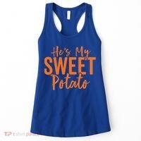 Hes My Sweet Potato Gift I Yam Set Thanksgiving Matching Great Gift Women's Tank Top thumb 0