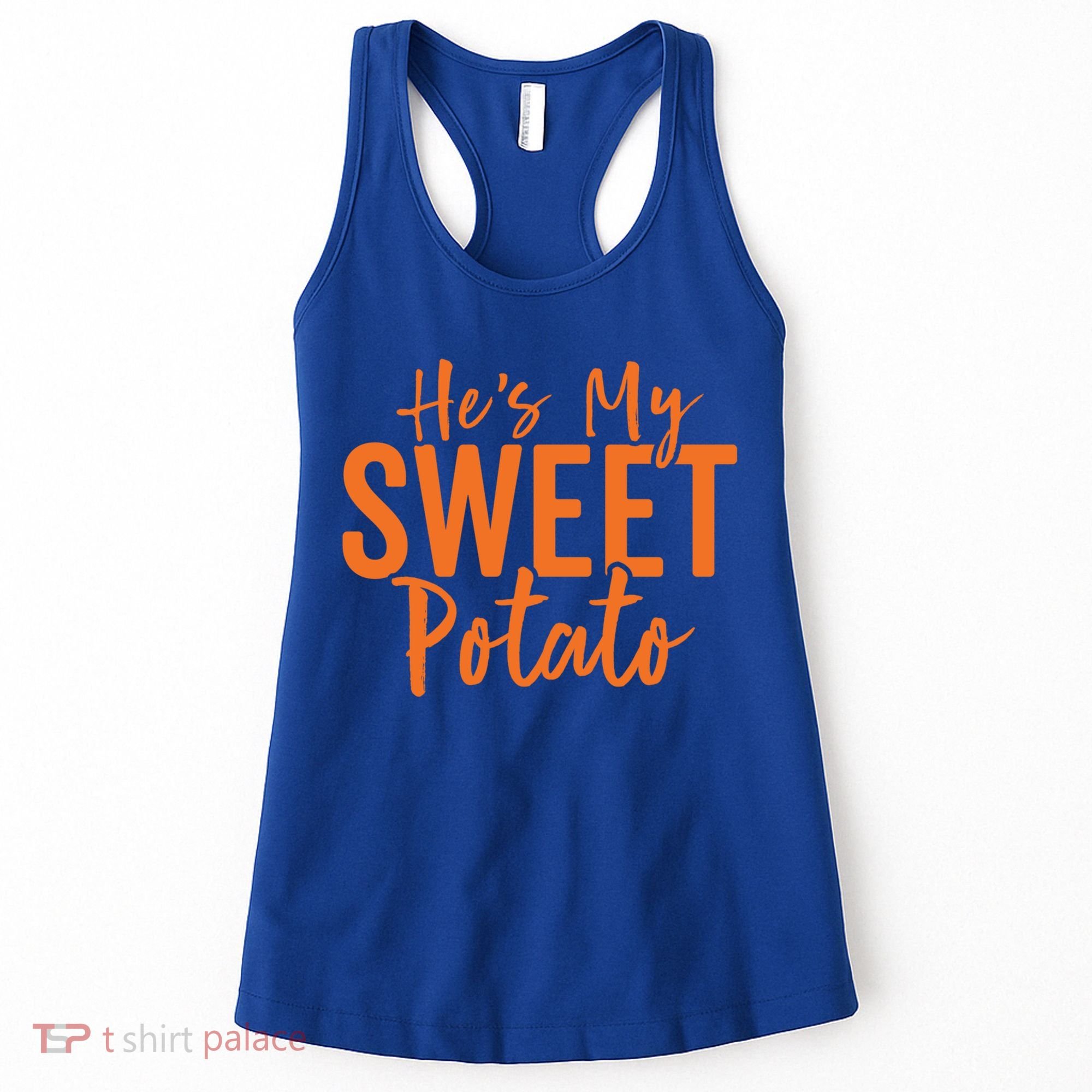 Hes My Sweet Potato Gift I Yam Set Thanksgiving Matching Great Gift Women's Tank Top