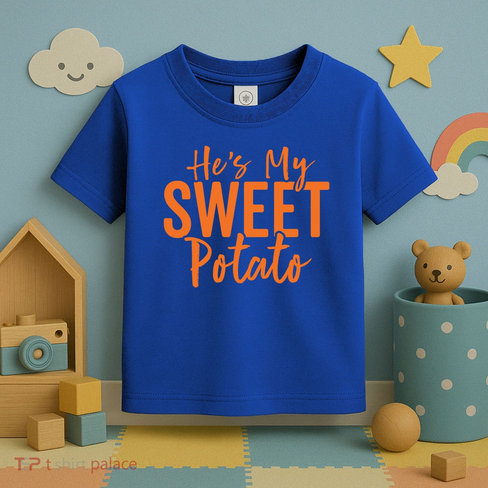 Hes My Sweet Potato Gift I Yam Set Thanksgiving Matching Great Gift Toddler T-Shirt