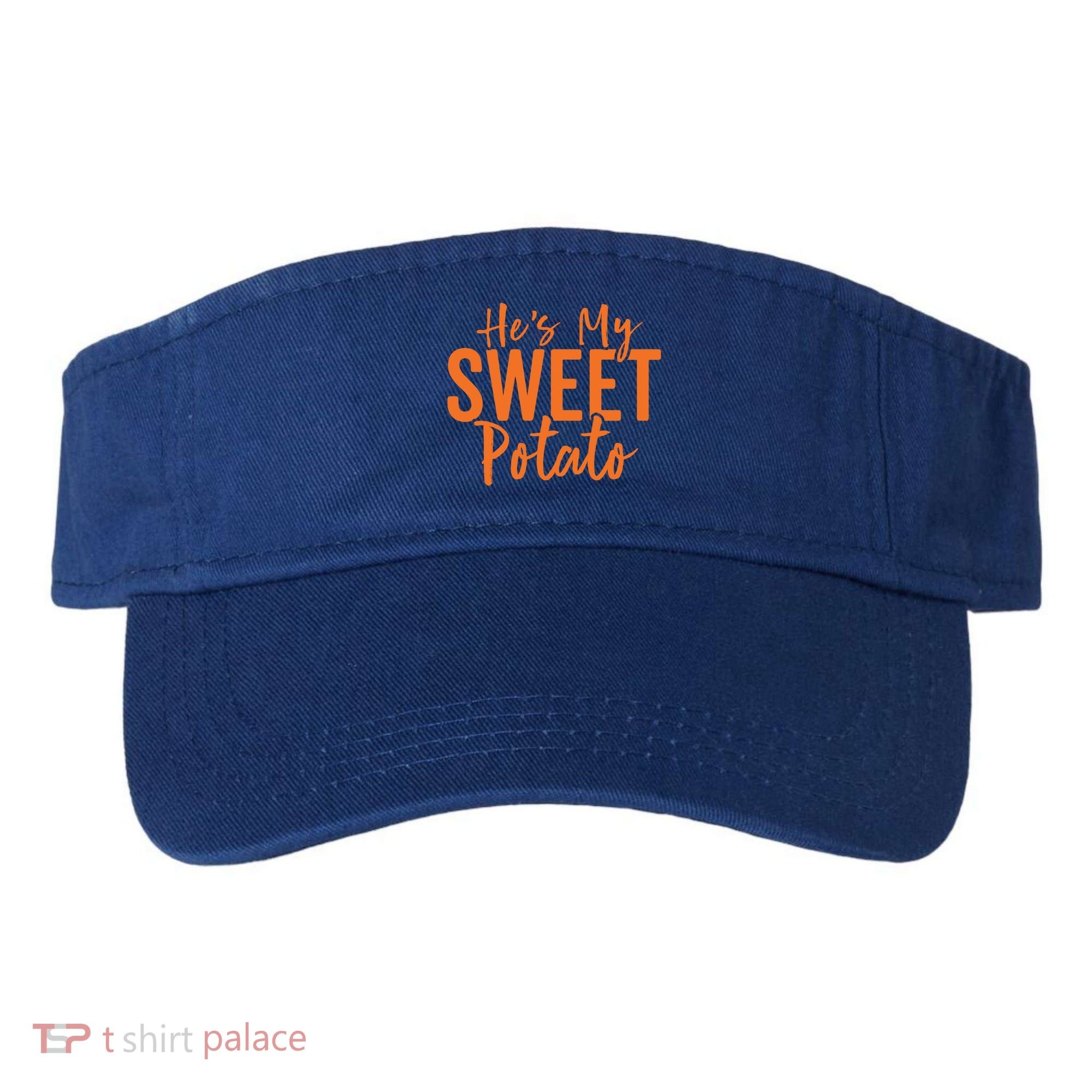 Hes My Sweet Potato Gift I Yam Set Thanksgiving Matching Great Gift Visor