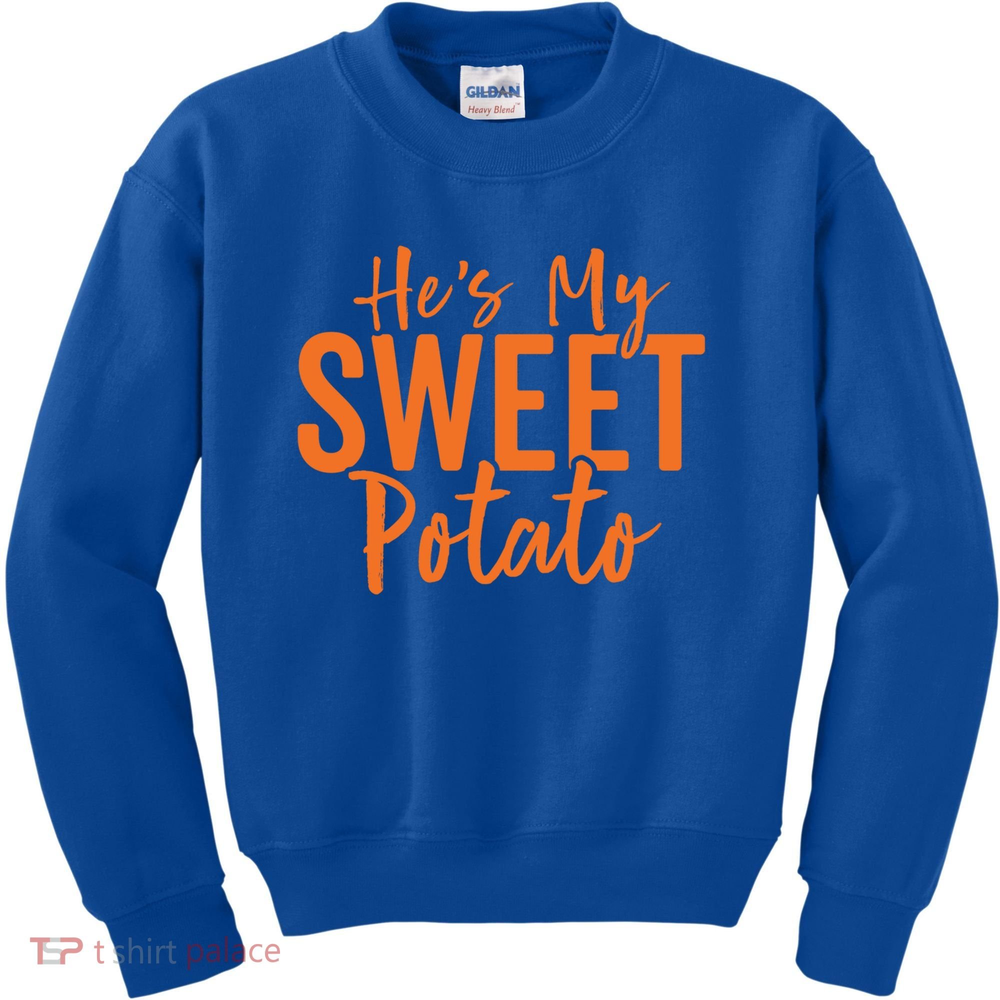 Hes My Sweet Potato Gift I Yam Set Thanksgiving Matching Great Gift Kids Sweatshirt