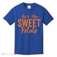 Hes My Sweet Potato Gift I Yam Set Thanksgiving Matching Great Gift Kids T-Shirt thumb 0