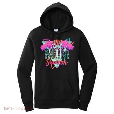 Hot Mom Summer Palms Tree Vintage Leopard Hot Mom Summer Women's Hoodie