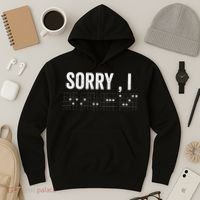 Hidden Message Sorry I-DGAF Chords Guitar Hoodie thumb 3