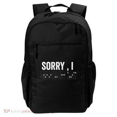 Hidden Message Sorry I-DGAF Chords Guitar Backpack