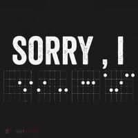 Hidden Message Sorry I-DGAF Chords Guitar Polo thumb 3