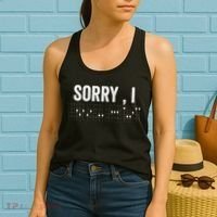 Hidden Message Sorry I-DGAF Chords Guitar Women's Tank Top thumb 2