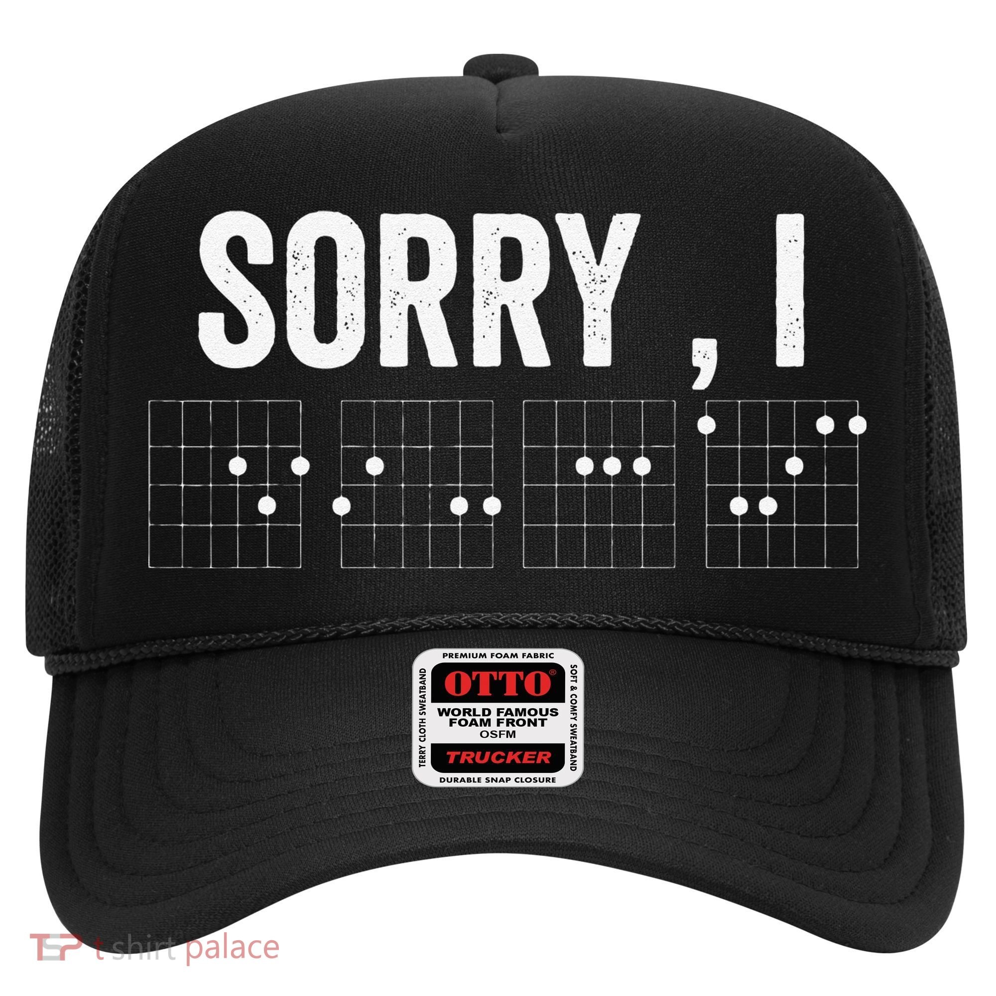 Hidden Message Sorry I-DGAF Chords Guitar Hat