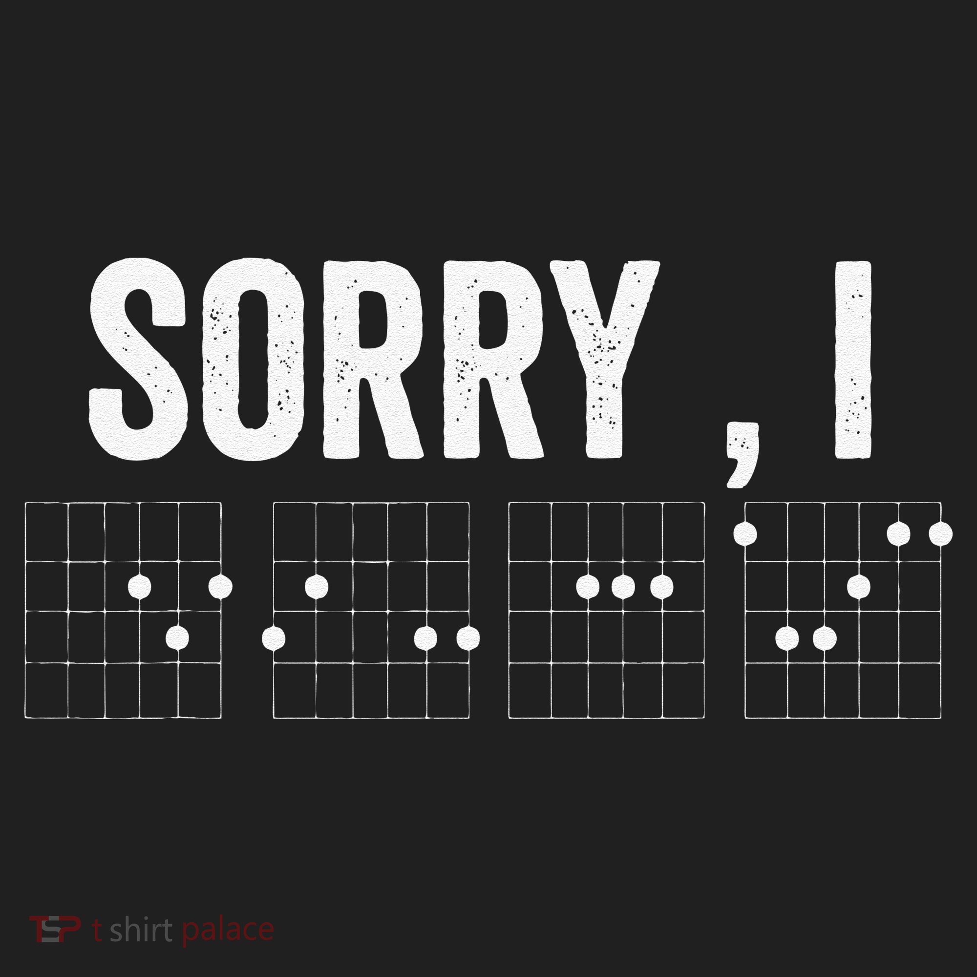 Hidden Message Sorry I-DGAF Chords Guitar Hat