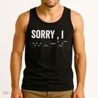 Hidden Message Sorry I-DGAF Chords Guitar Tank Top thumb 3