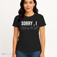 Hidden Message Sorry I-DGAF Chords Guitar Women's T-Shirt thumb 4