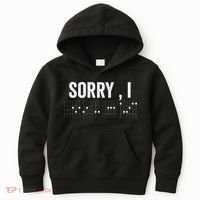 Hidden Message Sorry I-DGAF Chords Guitar Kids Hoodie thumb 0