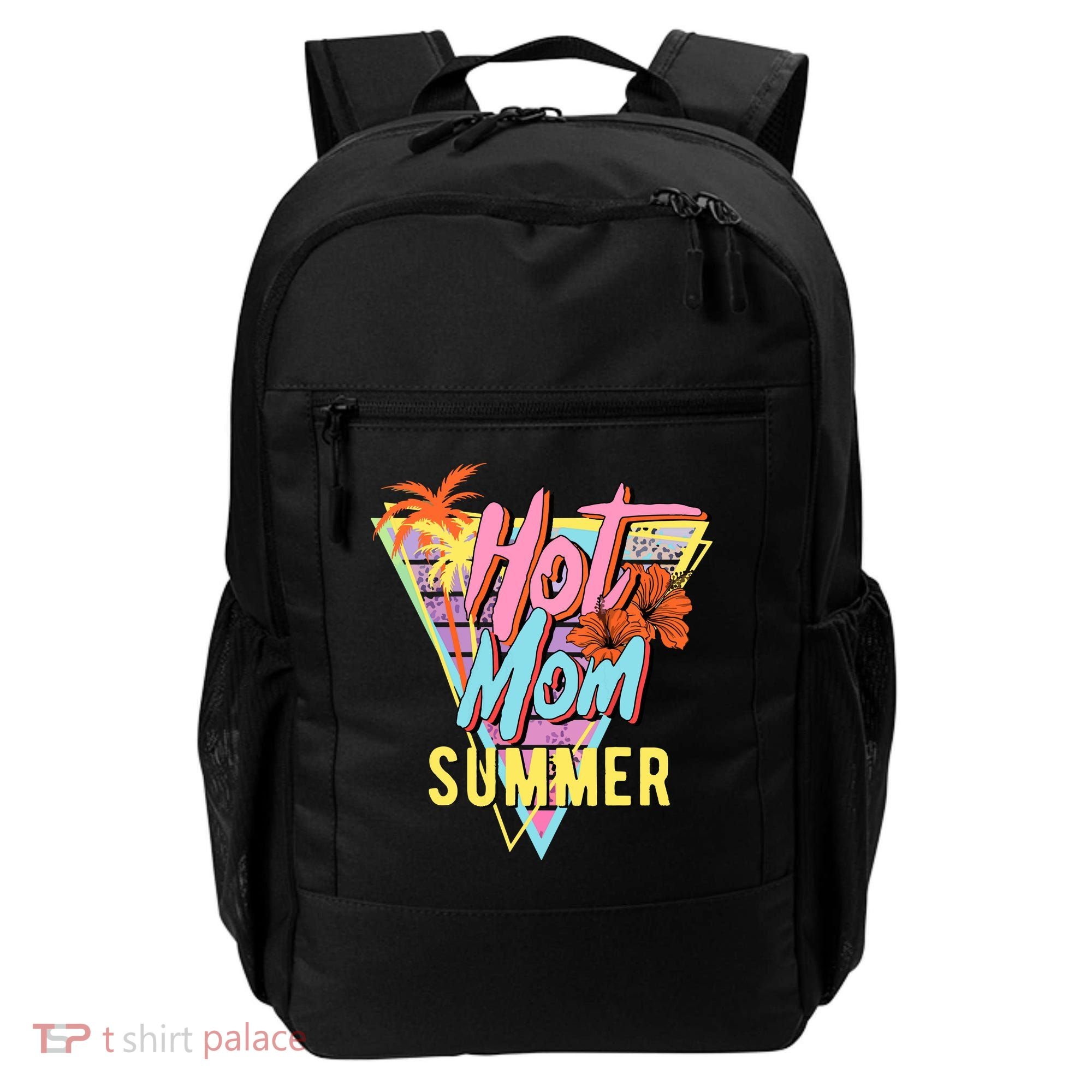 Hot Mom Summer Hawaiian Hibiscus Beach Cute Tropical Tank Top Backpack