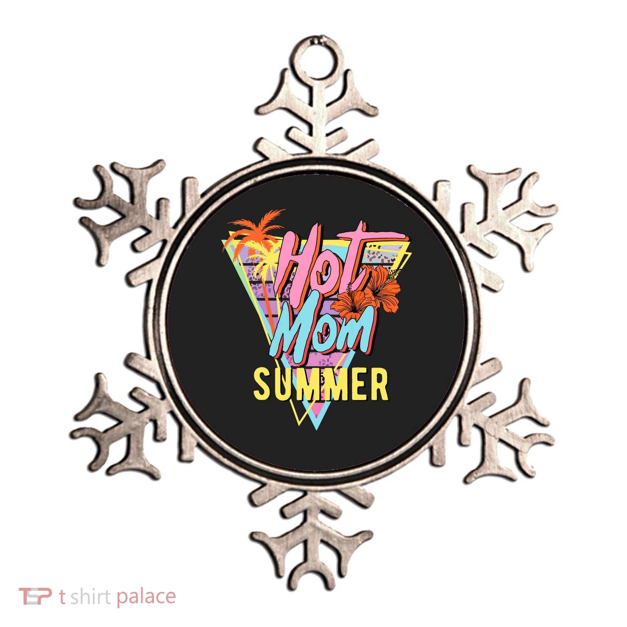Hot Mom Summer Hawaiian Hibiscus Beach Cute Tropical Tank Top Ornament