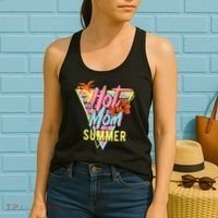 Hot Mom Summer Hawaiian Hibiscus Beach Cute Tropical Tank Top Women's Tank Top thumb 2