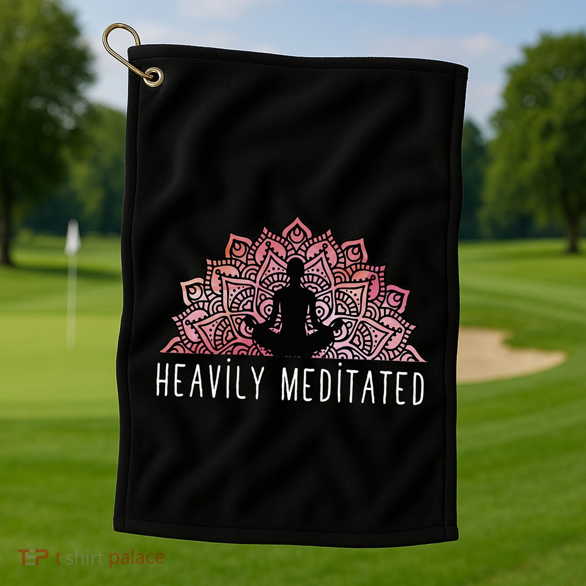 Heavily Meditated Spiritual Daily Meditation Zen Golf Towel
