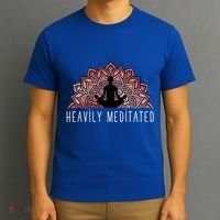 Heavily Meditated Spiritual Daily Meditation Zen T-Shirt thumb 3