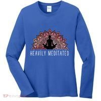 Heavily Meditated Spiritual Daily Meditation Zen Women's Long Sleeve Shirt thumb 0