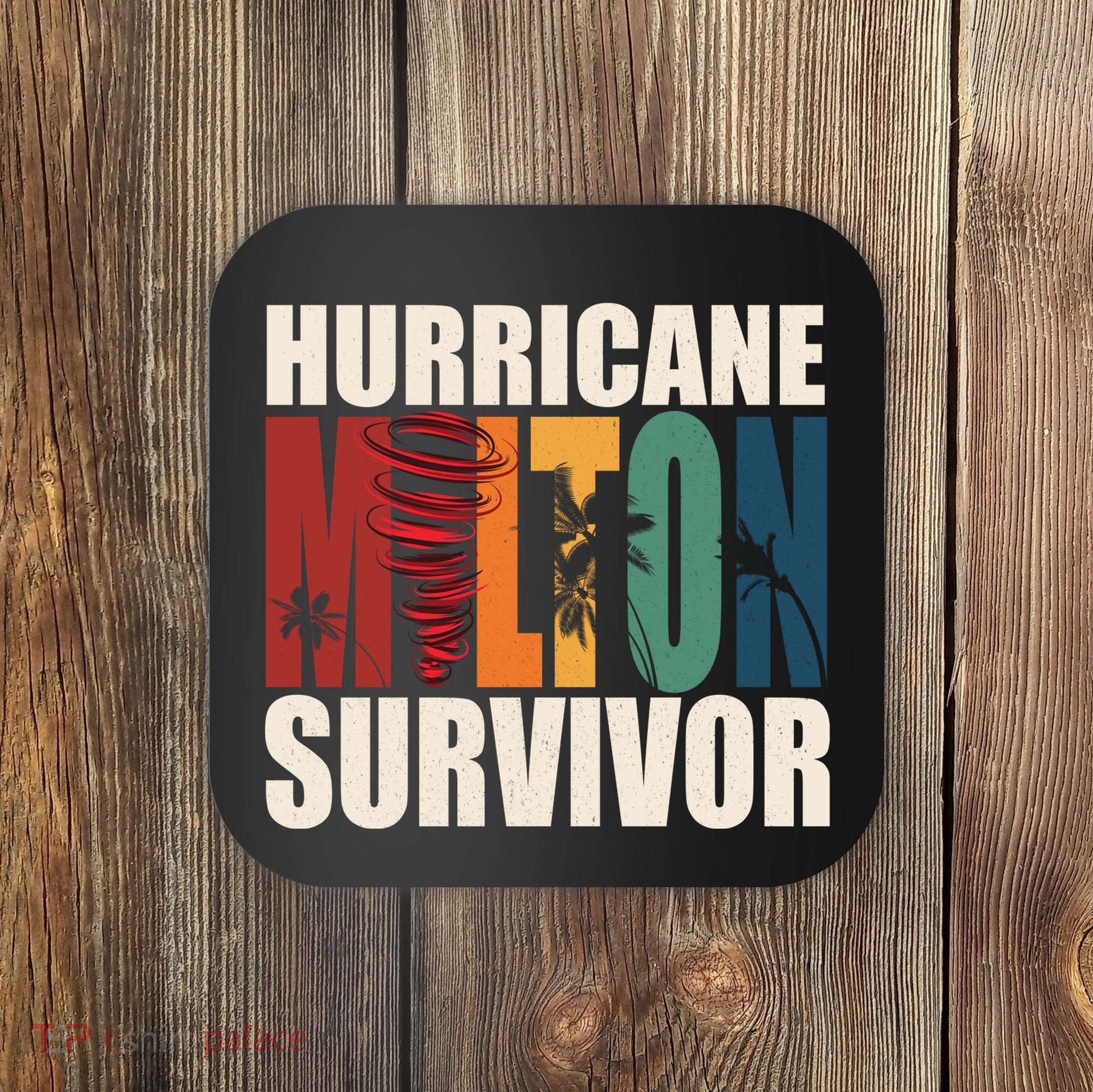 Hurricane Milton Survivor Florida Awareness Coaster