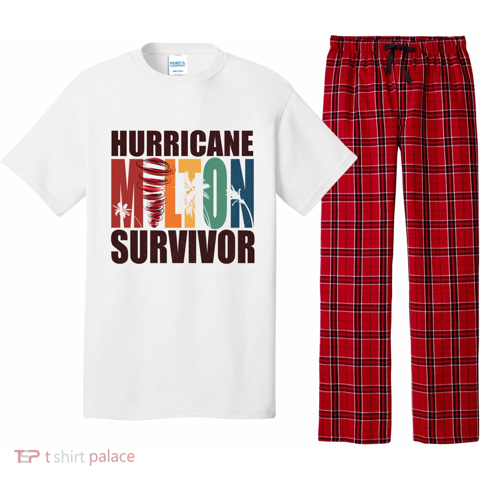 Hurricane Milton Survivor Florida Awareness Pajama Set