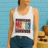 Hurricane Milton Survivor Florida Awareness Women's Tank Top thumb 2