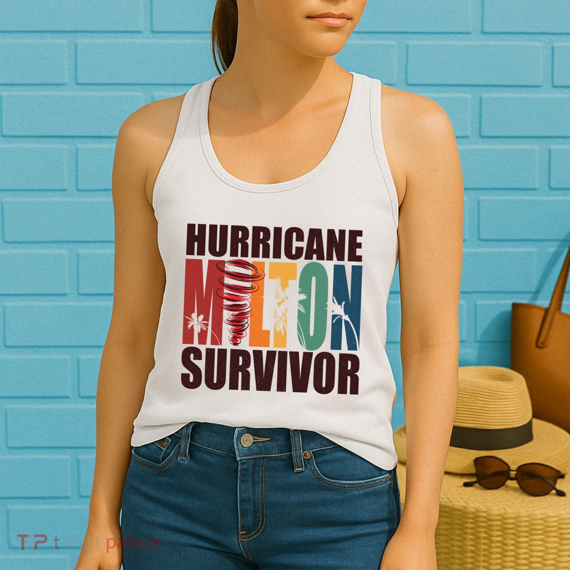 Hurricane Milton Survivor Florida Awareness Women's Tank Top