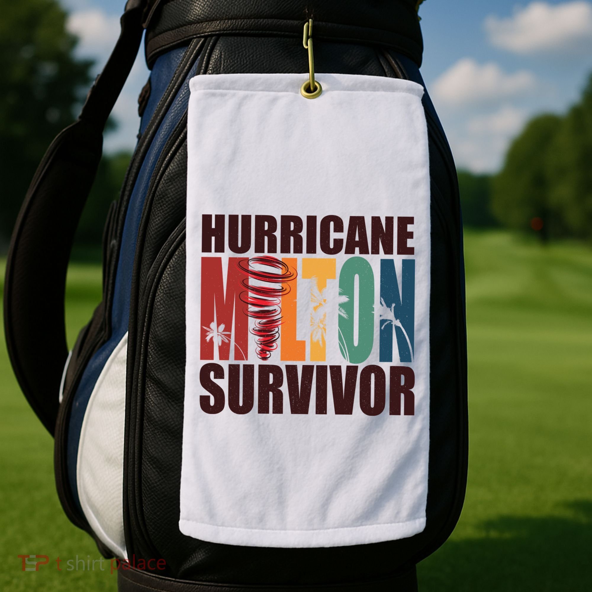 Hurricane Milton Survivor Florida Awareness Golf Towel