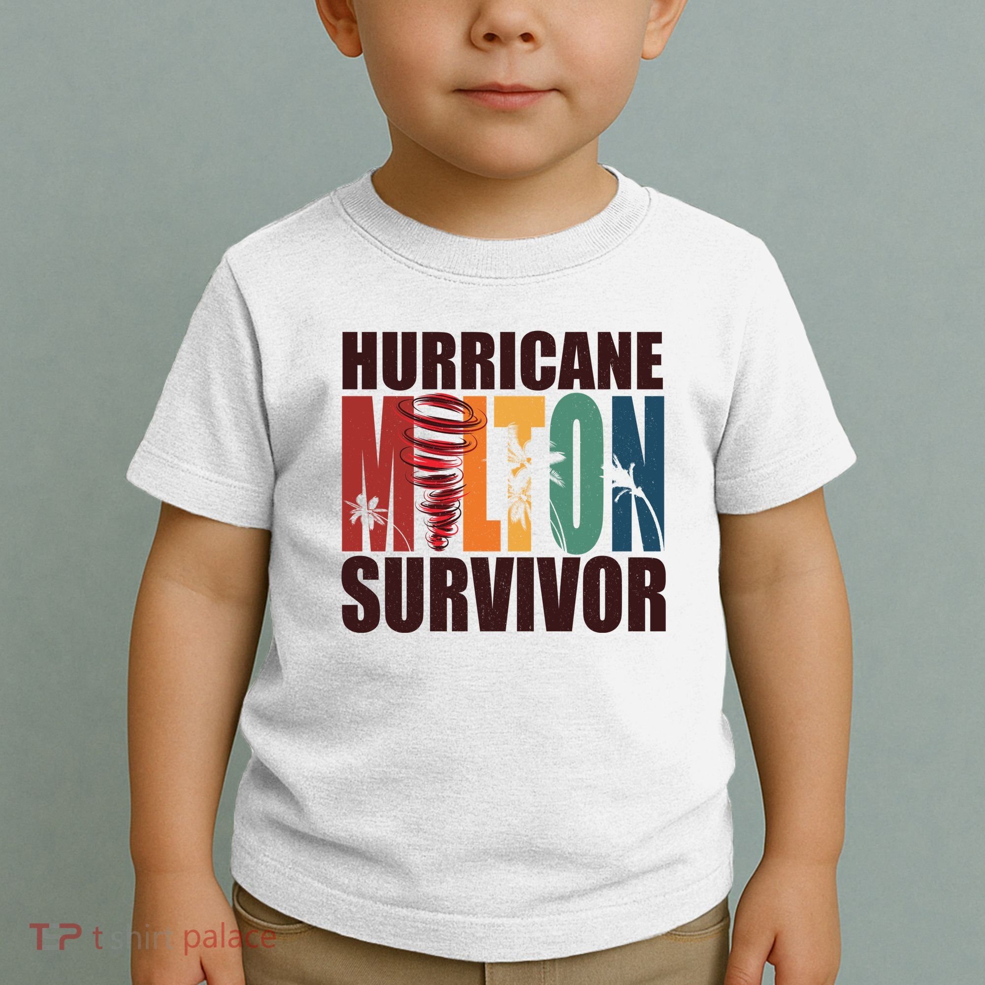 Hurricane Milton Survivor Florida Awareness Toddler T-Shirt