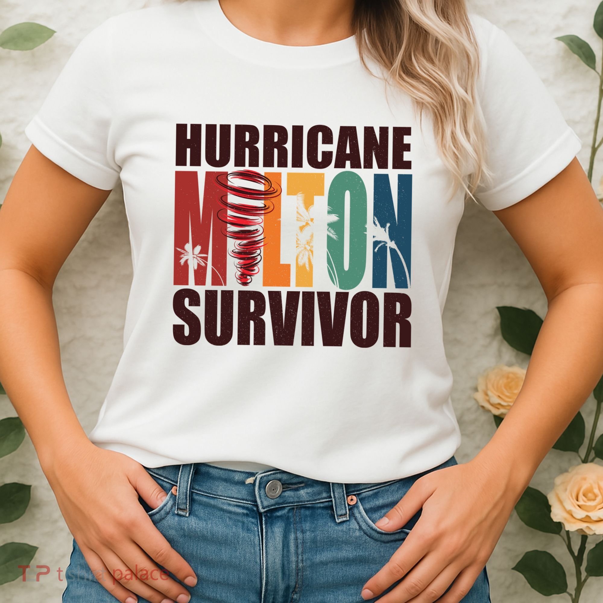 Hurricane Milton Survivor Florida Awareness Women's T-Shirt