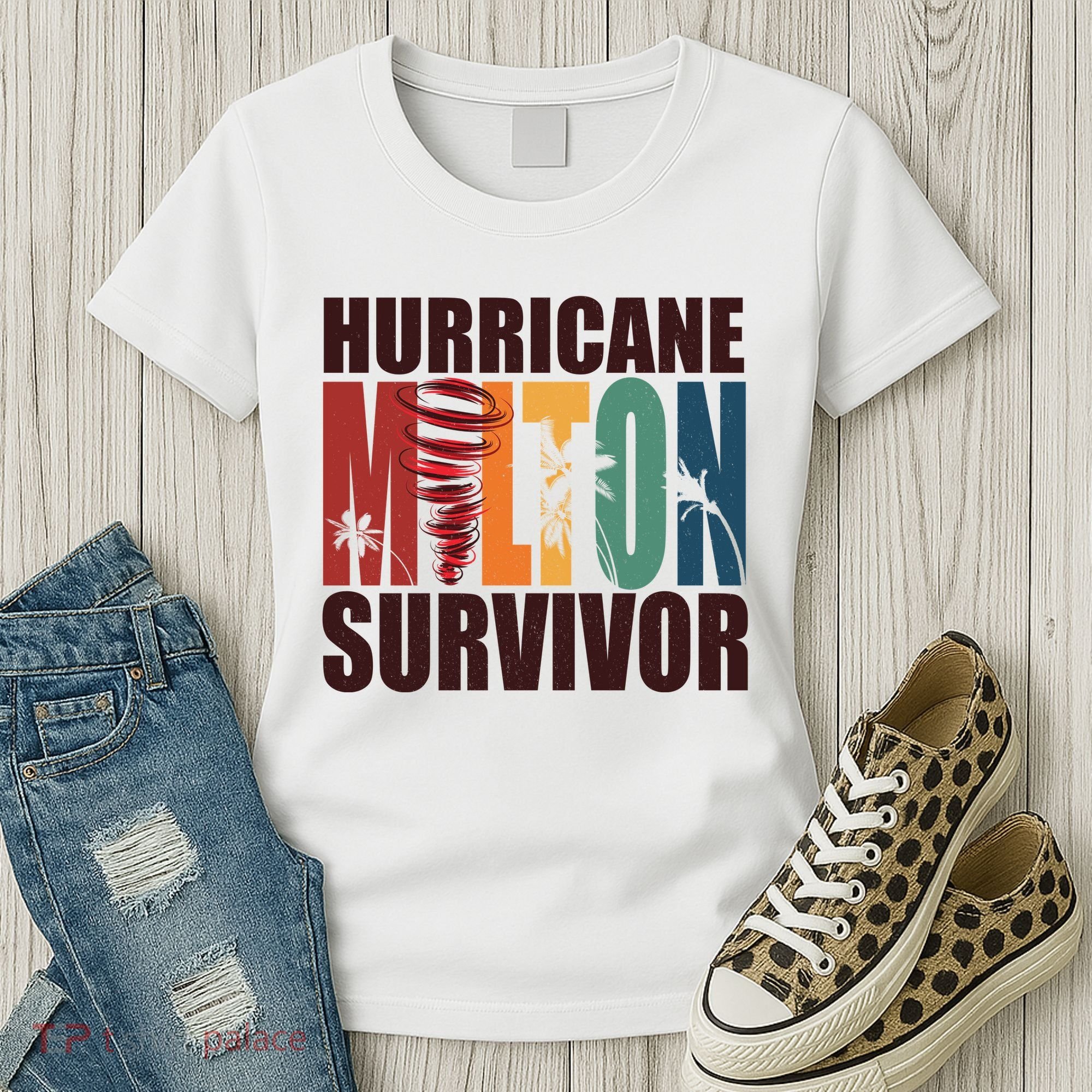 Hurricane Milton Survivor Florida Awareness Women's T-Shirt