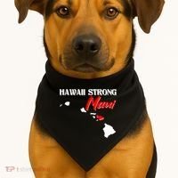 Hawaii Maui Strong USA-Made Doggie Bandana thumb 1