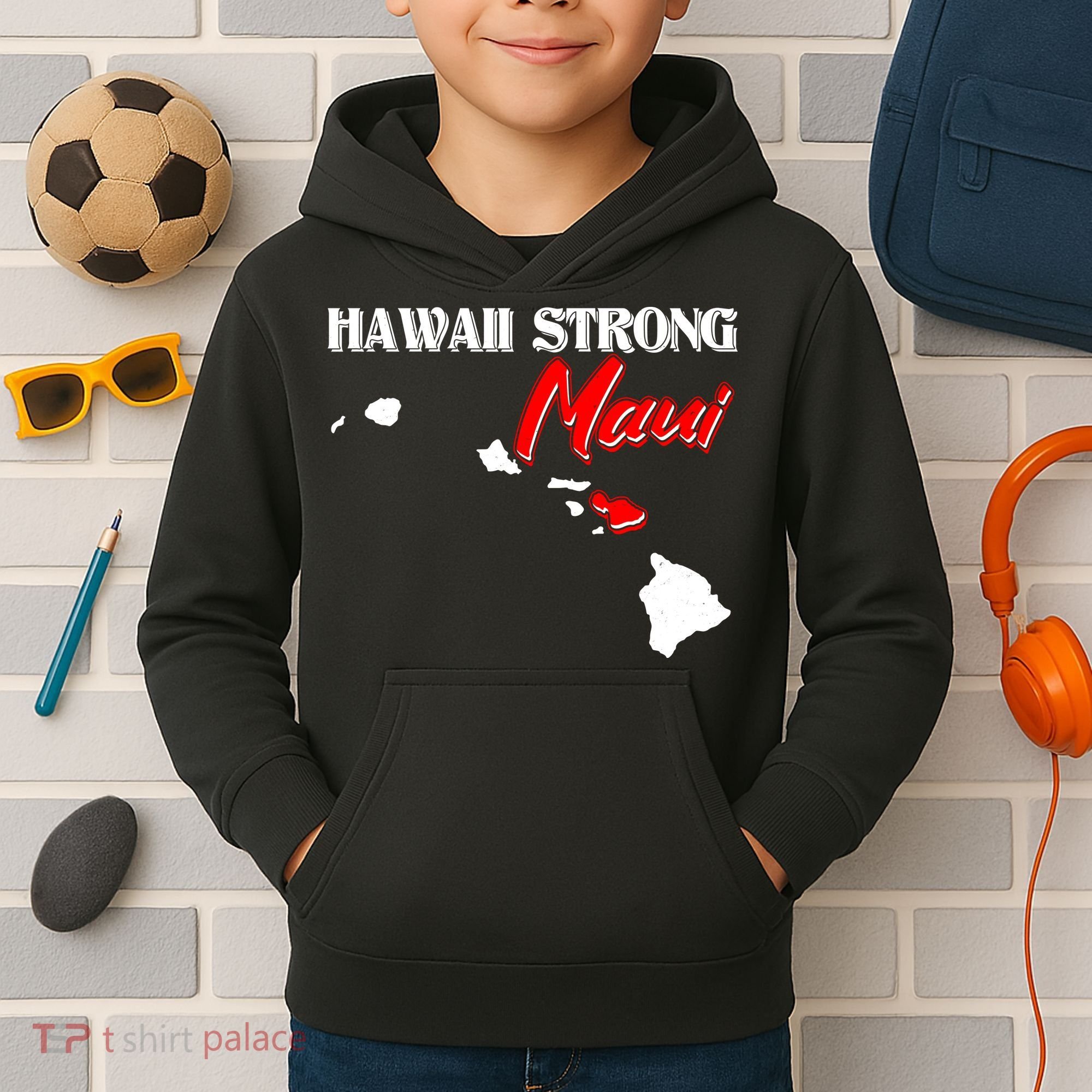 Hawaii Maui Strong Kids Hoodie