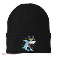 Hanukkah Menorah Shark Funny Chanukah Jewish Gift Beanie thumb 0