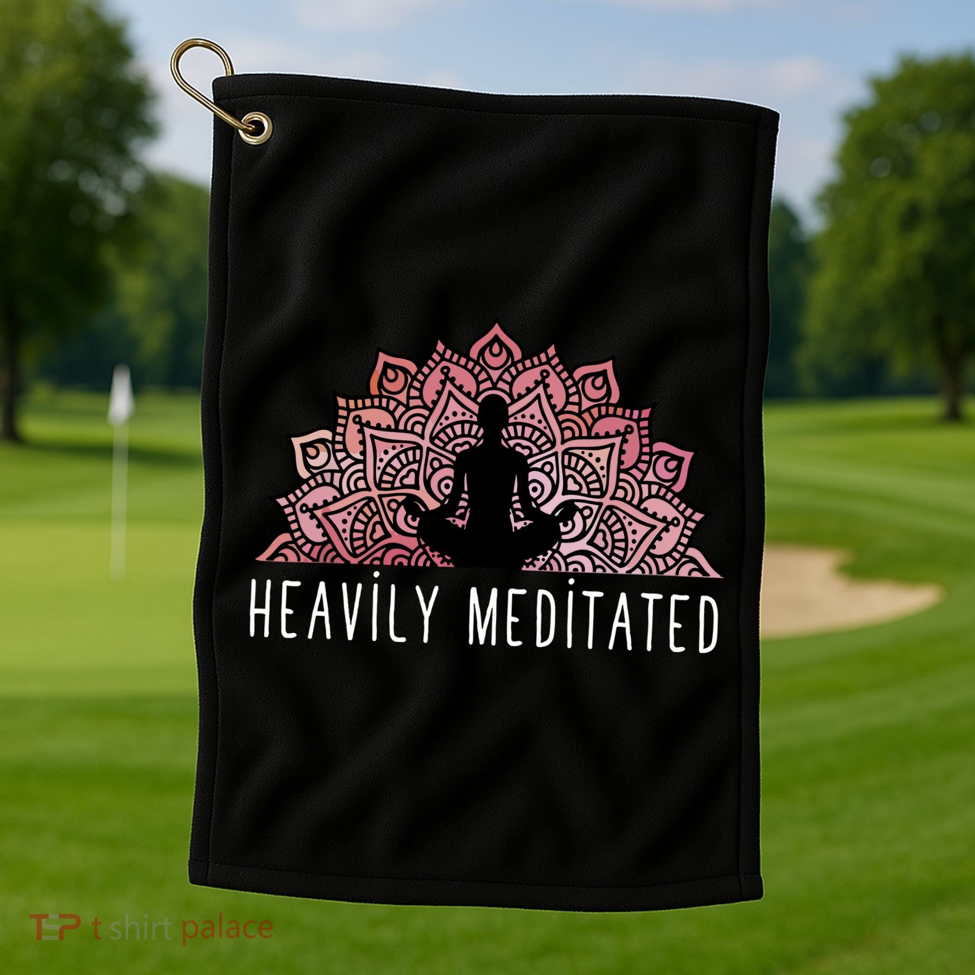 Heavily Meditated Spiritual Daily Meditation Zen Golf Towel