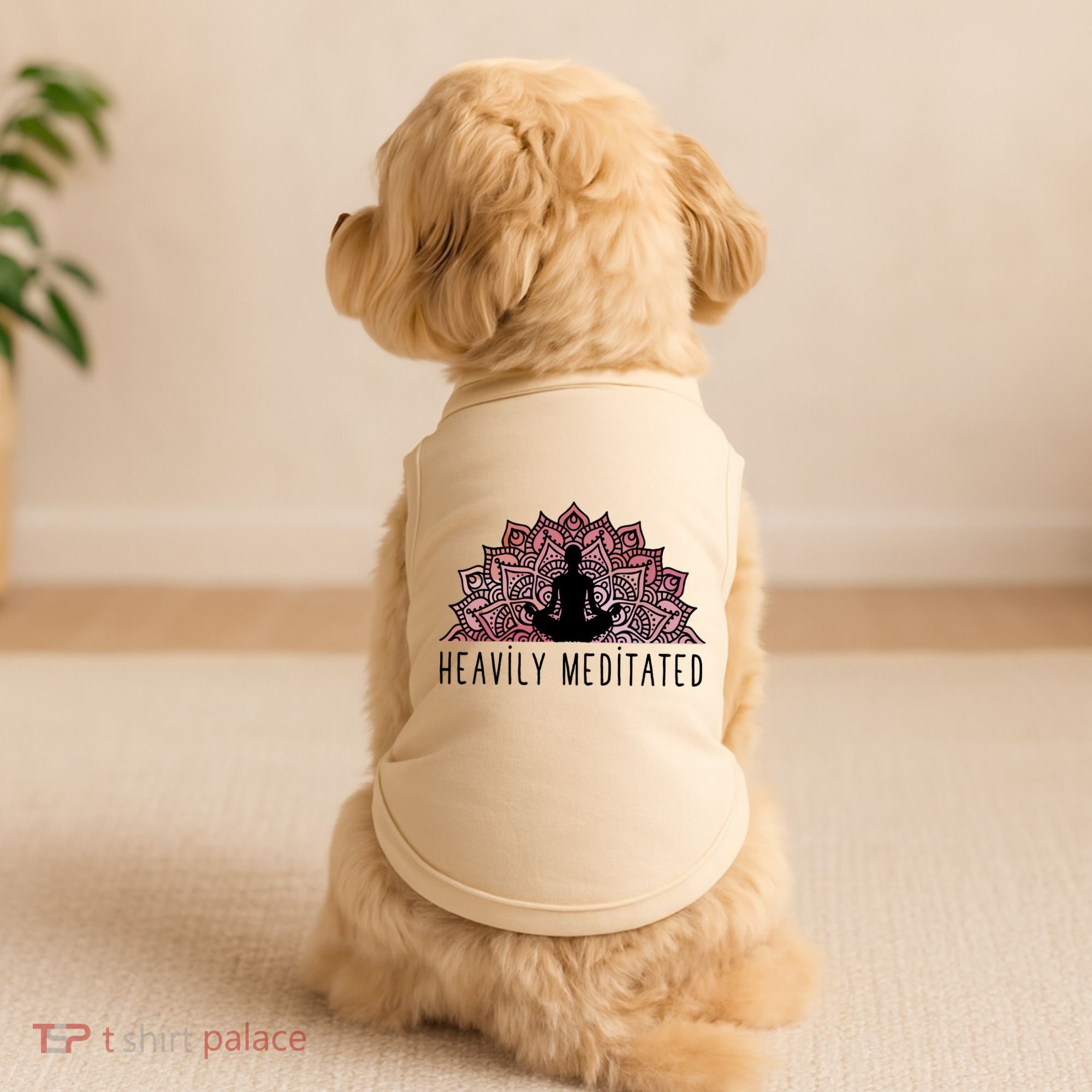 Heavily Meditated Spiritual Daily Meditation Zen Doggie Tank