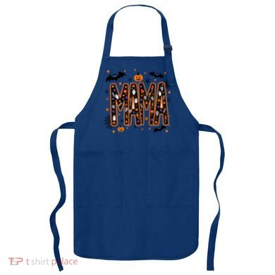 Halloween Mama Spooky Vibes Mama With Spider Gift Apron