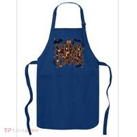 Halloween Mama Spooky Vibes Mama With Spider Gift Apron thumb 0