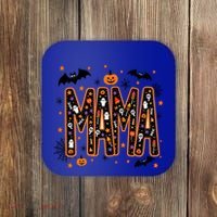 Halloween Mama Spooky Vibes Mama With Spider Gift Coaster thumb 0