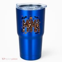 Halloween Mama Spooky Vibes Mama With Spider Gift Tumbler thumb 0