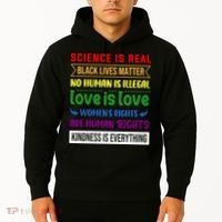 History Month Science Is Real Black Live Matter LGBT Pride Hoodie thumb 2