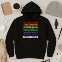 History Month Science Is Real Black Live Matter LGBT Pride Hoodie thumb 3