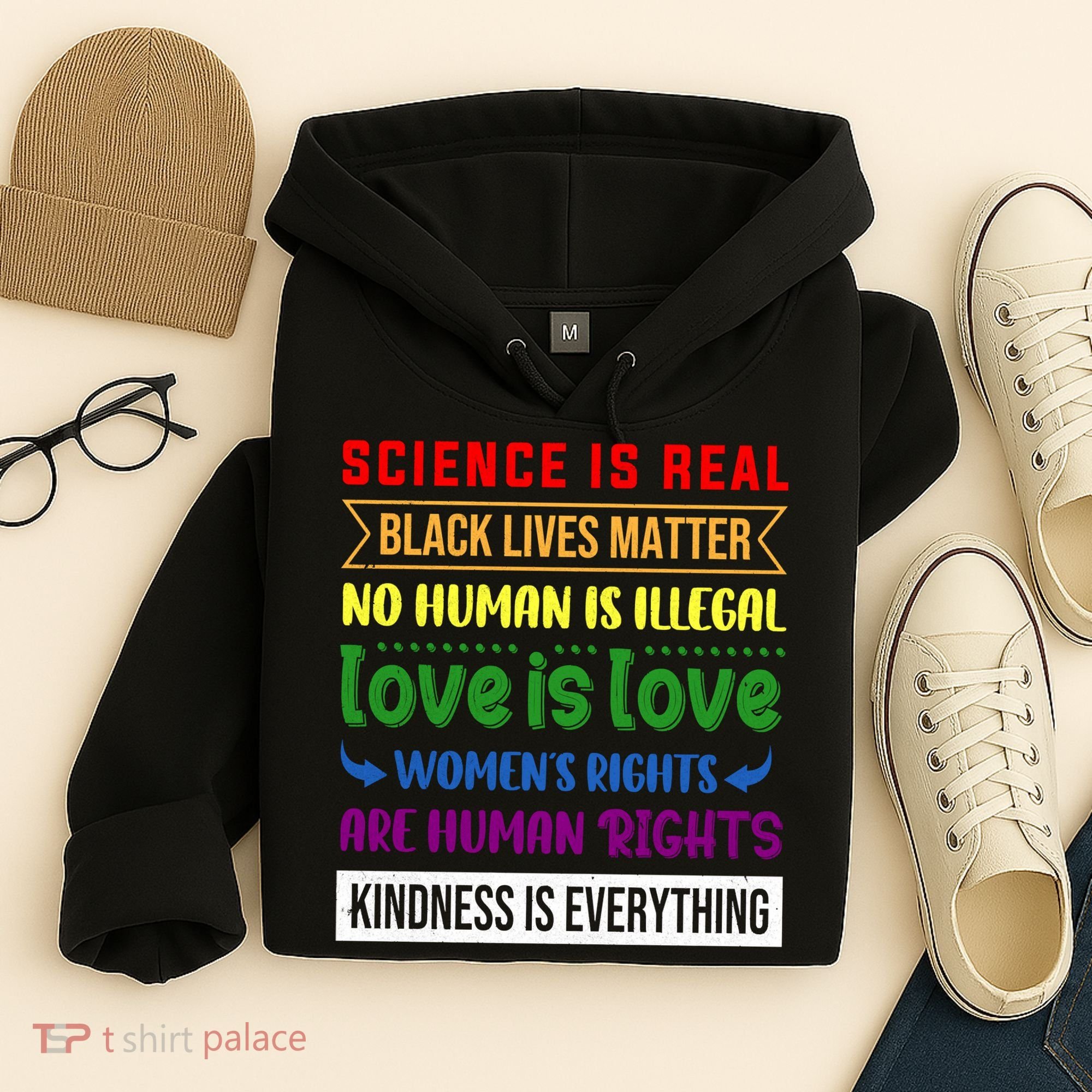 History Month Science Is Real Black Live Matter LGBT Pride Hoodie